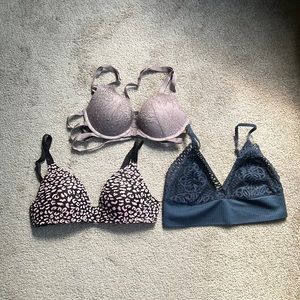 Assorted Victoria’s Secret Bras 32B & Small Bralette